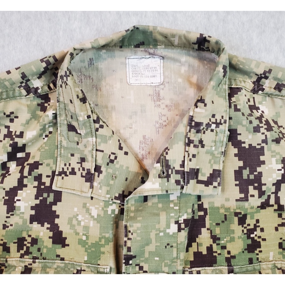 Military Shirt Men's Size Small Long Blouse Navy Seals Working Uniform Type III - Picture 4 of 12